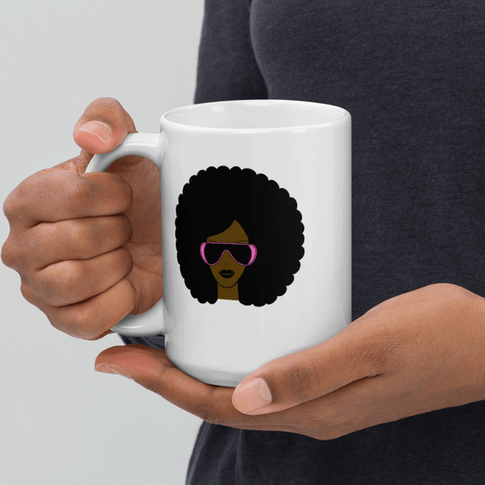 AFRO ERA White glossy mug (15 ounce)