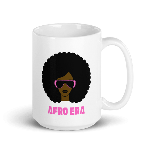AFRO ERA White glossy mug