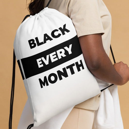 Black Every Month - Drawstring bag