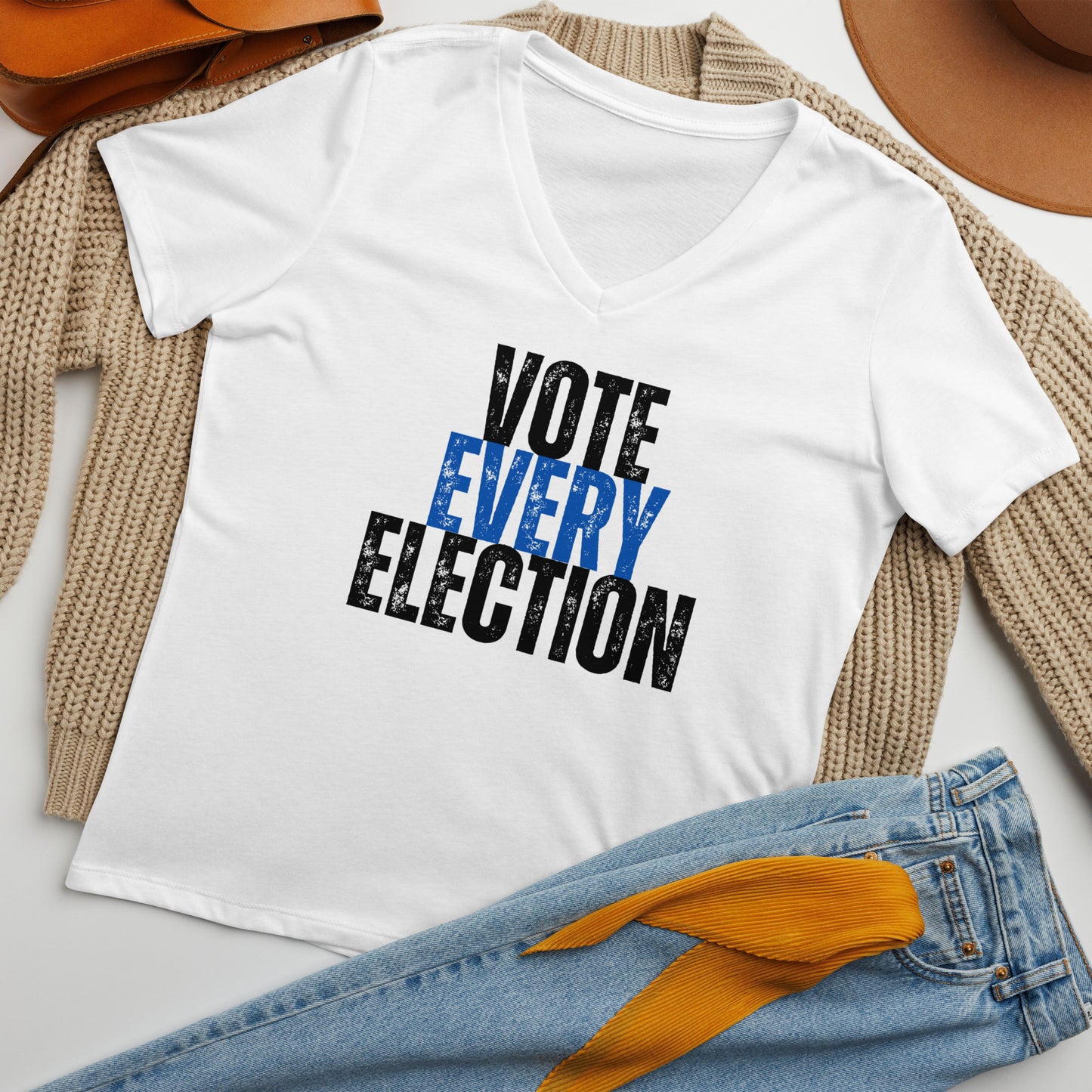 VOTE EVERY ELECTION - Relaxed V-neck Tee